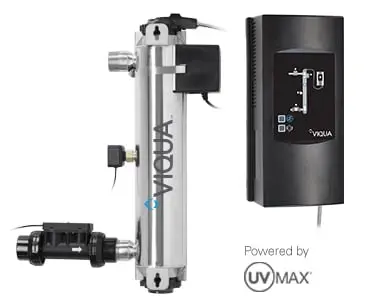 PROFESSIONNAL UV SYSTEM 10 GPM (40 mJ/cm²), PRO10 with NSF 55 Class A Certification, UV Sensor, Component Status Indicators, Amalgam Lamp with Two Year Lifecycle, Cool-Touch Fan, Flow Meter, Flow Restrictor, LightWise™ Technology